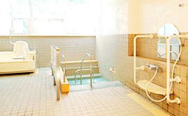 伊豆石を使用した一般浴